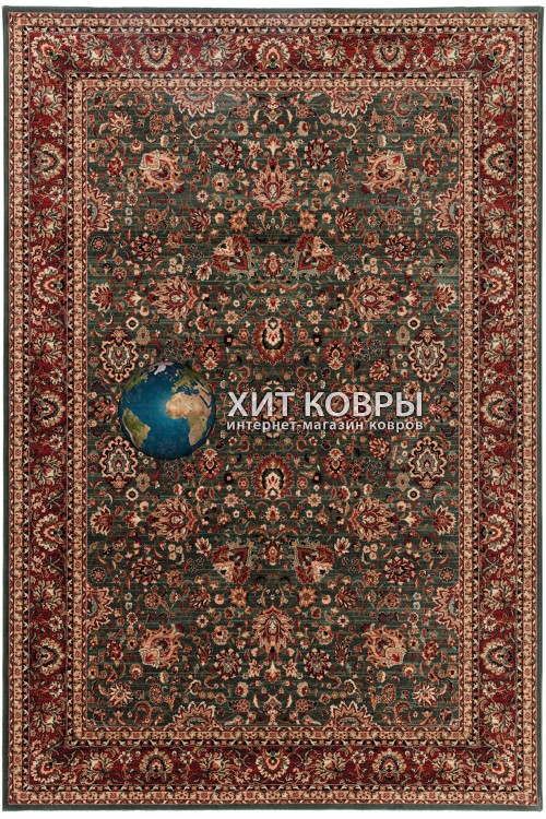 Бельгийские шерстяные ковры Kashqai-Shapur 4362-400 Зеленый